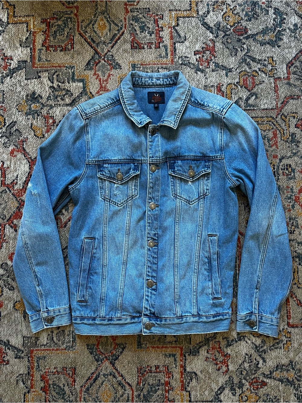 Moon Shine Classic Light Blue Denim Jacket - Men